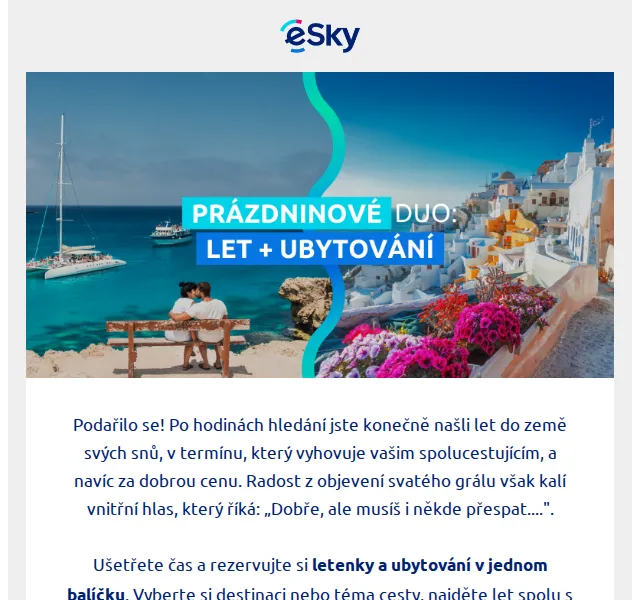 eSky.cz: Let + Hotel v balíčku – červenec 2026 | Nuslet.cz