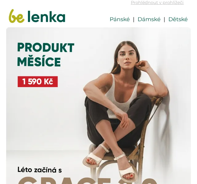 Be Lenka: Grace 2.0 se slevou 20 % – červen 2026 | Nuslet.cz