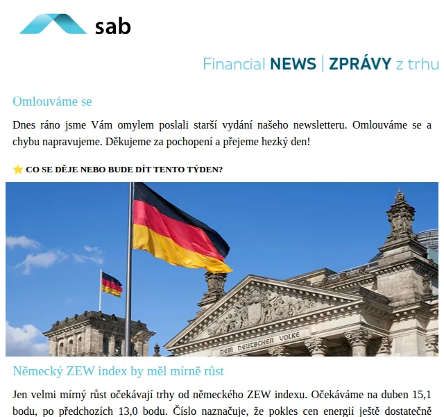 Sab: Newsletter se zprávami z trhu – červen 2026 | Nuslet.cz