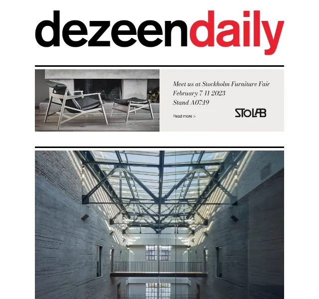 Dezeen Daily: Architektura a design – červen 2026 | Nuslet.cz