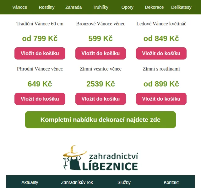 Truhlíkov.cz: Vánoční dekorace a truhlíky od 599 Kč – červenec 2026 | Nuslet.cz