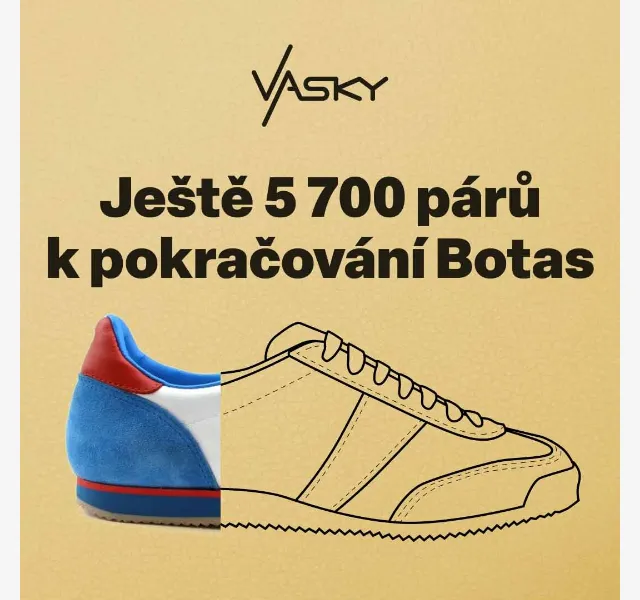 Vasky: Sleva až 33 % na podporu záchrany Botas – červen 2026 | Nuslet.cz