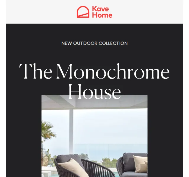 Kave Home Sale: Nová outdoorová kolekce Monochrome House – červen 2026 | Nuslet.cz