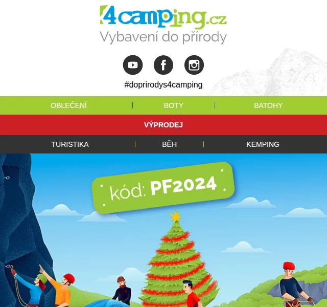 4camping: Slevy až 65 % + dárek 300 Kč – červen 2026 | Nuslet.cz