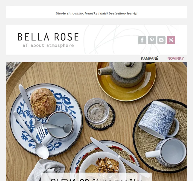 Bella Rose: SLEVA 20 % na vše od Bloomingville – červen 2026 | Nuslet.cz