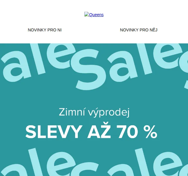 Queens: Slevy až 70 % + extra 20 % – červenec 2026 | Nuslet.cz
