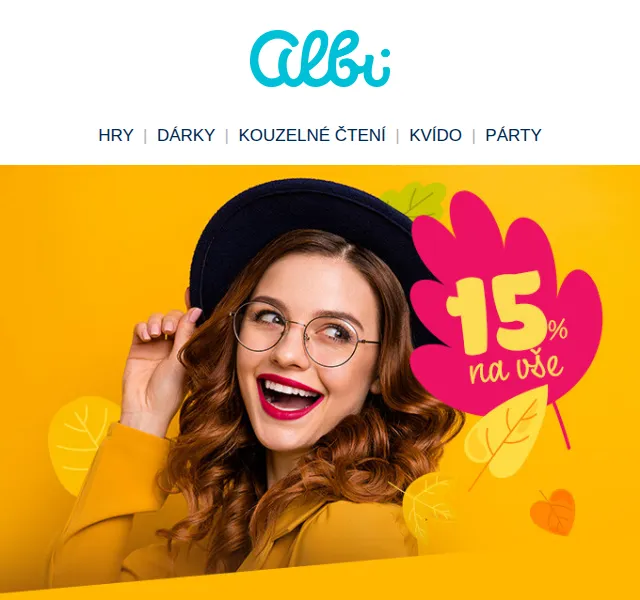 Albi: sleva 15 % na vše – září 2023 | Nuslet.cz