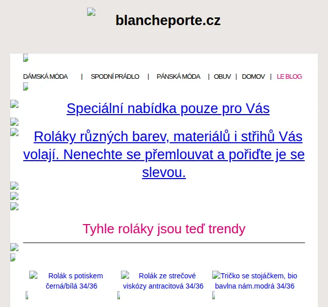 Blancheporte: -40 % na roláky – červen 2026 | Nuslet.cz