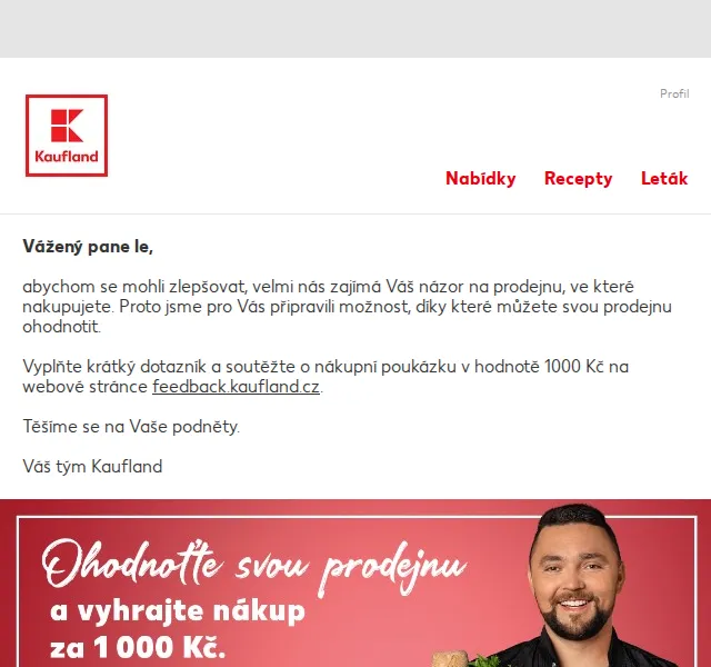 Kaufland: Ohodnoťte prodejnu a soutěžte – červen 2026 | Nuslet.cz