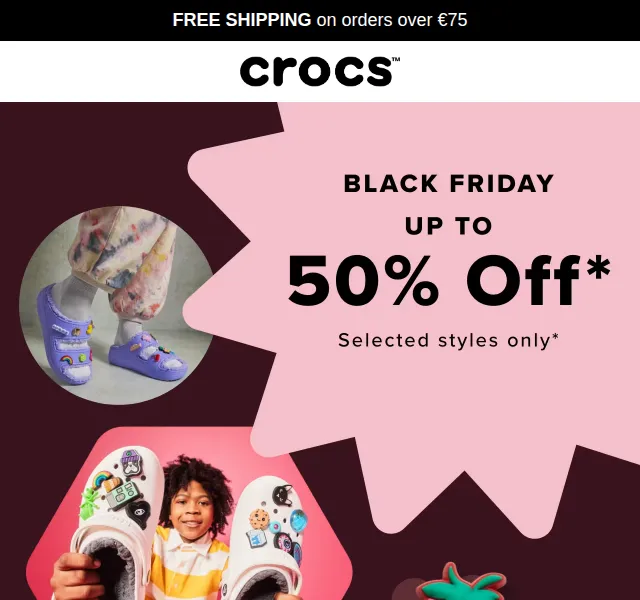 Crocs: Black Friday sleva až 50 % – červenec 2026 | Nuslet.cz