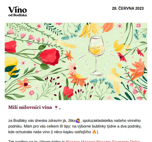 Jitka za Víno od Bodláků: Bizzarro Manzoni Moscato se slevou 20 % – červen 2026 | Nuslet.cz