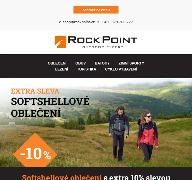 Rock Point: Softshellové oblečení s extra 10% slevou – červen 2026 | Nuslet.cz