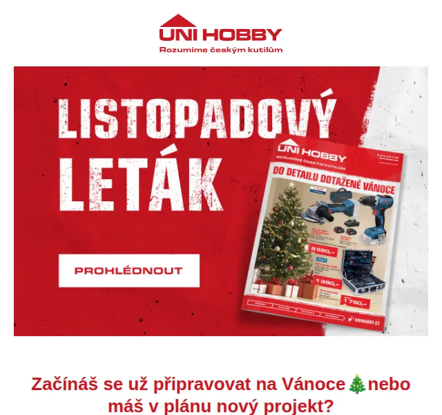 UNI HOBBY: Podlaha SPC 319 Kč/m² – červen 2026 | Nuslet.cz