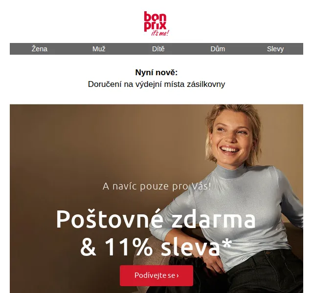 bonprix: 11 % sleva a poštovné zdarma – červen 2026 | Nuslet.cz