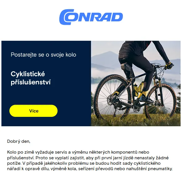 Conrad Electronic: Cyklistické příslušenství se slevou až 17 % – červenec 2026 | Nuslet.cz
