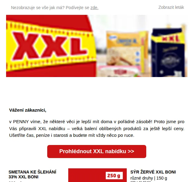 Penny: XXL nabídka velká balení – červenec 2026 | Nuslet.cz