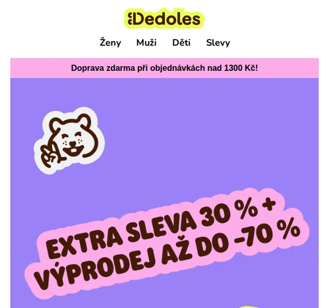 Dedoles.cz: Výprodej až 79 % – červenec 2026 | Nuslet.cz