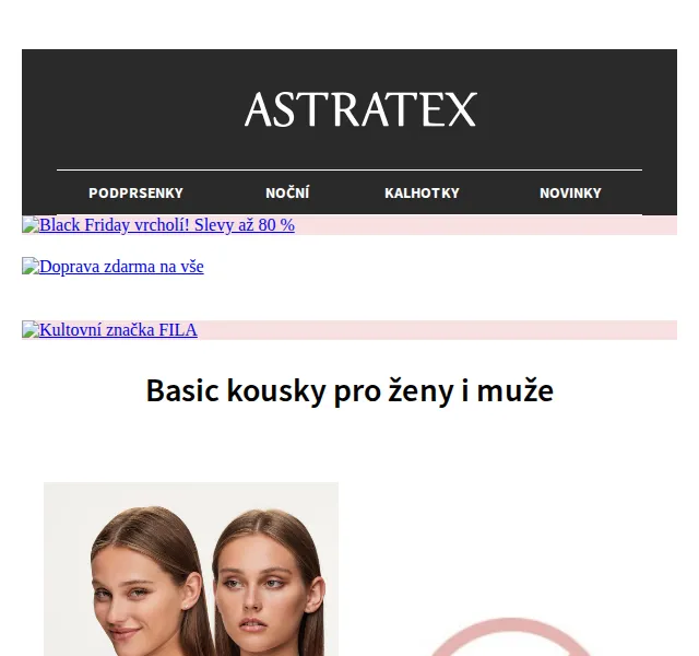 Astratex.cz: Slevy až 80 % na FILA a basic kousky – červen 2026 | Nuslet.cz