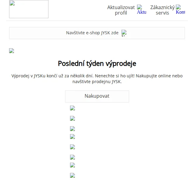 JYSK: Poslední týden výprodeje – červenec 2026 | Nuslet.cz