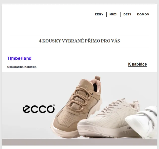 Lounge by Zalando: Timberland, ECCO, Champion – sleva až 75 % | Duben 2026