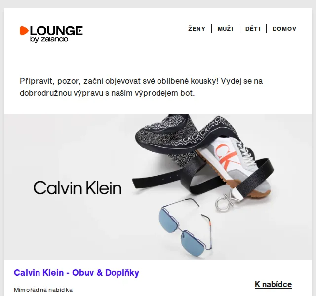 Lounge by Zalando: Výprodej bot Calvin Klein, Camper, Clarks – červen 2026 | Nuslet.cz
