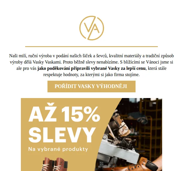 Vasky: 15% sleva na vybrané boty – červen 2026 | Nuslet.cz