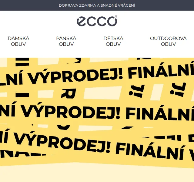 ECCO: Bleskový výprodej s extra slevou 10 % – červen 2026 | Nuslet.cz