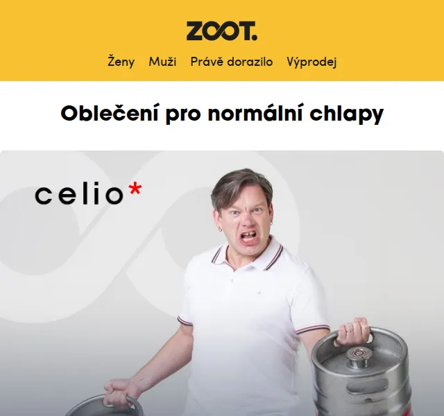 ZOOT: Celio pánský šatník – červen 2026 | Nuslet.cz