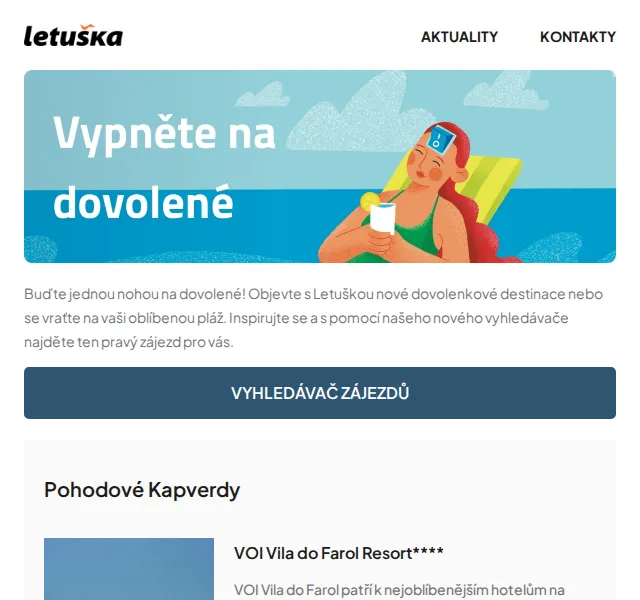 Letuška: Kapverdy, Turecko, Thajsko – červen 2026 | Nuslet.cz
