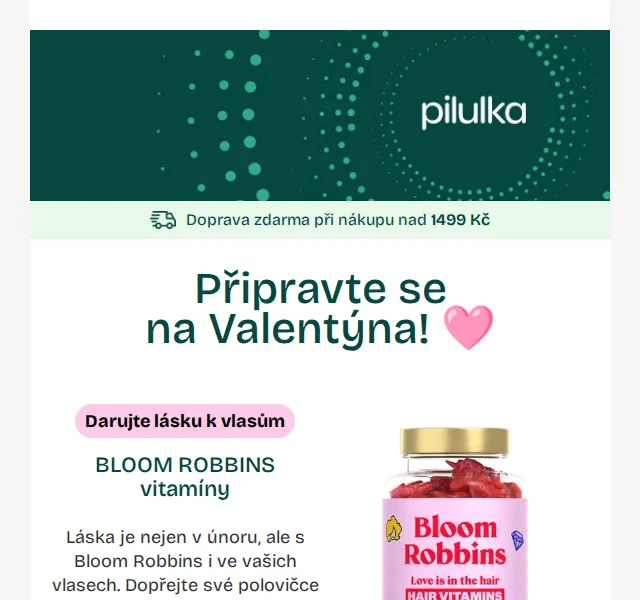 Pilulka.cz: Valentýnské dárky s 25% slevou Plusone – červenec 2026 | Nuslet.cz