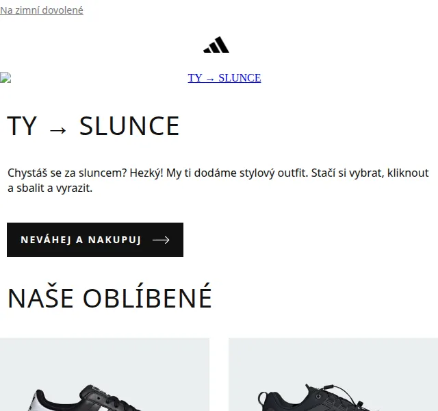 adidas letní kolekce: oblečení na dovolenou – červenec 2026 | Nuslet.cz