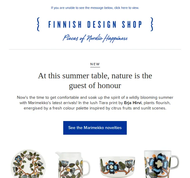 Finnish Design Shop: Nová kolekce Marimekko Tiara – červenec 2026 | Nuslet.cz