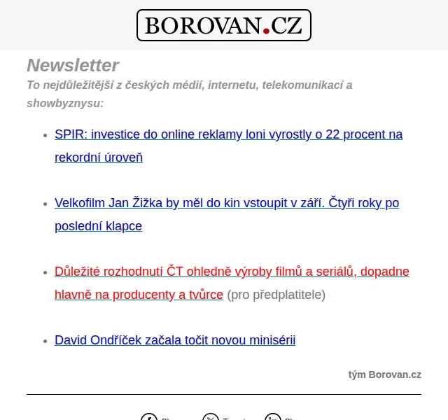 Aleš Borovan: Novinky z médií a reklamy – červen 2026 | Nuslet.cz