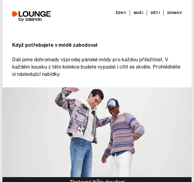 Lounge by Zalando: Výprodej pánské módy až 75 % – červen 2026 | Nuslet.cz