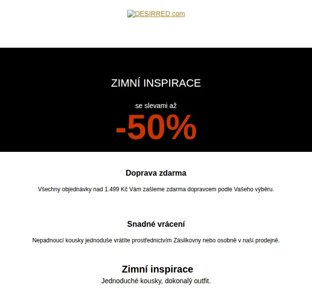 DESIRRED: Zimní inspirace s akcí -50% – červen 2026 | Nuslet.cz