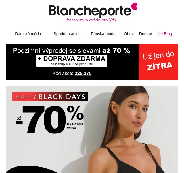 Blancheporte: Spodní prádlo až -70 % – duben 2026 | Nuslet.cz