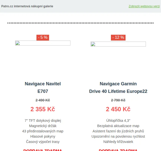 Patro.cz: GPS navigace Navitel, Garmin a TomTom se slevou – červen 2026 | Nuslet.cz