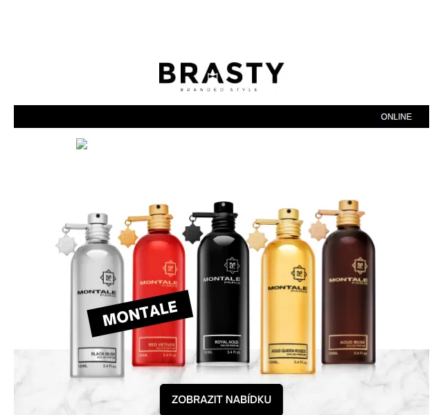 www.BRASTY.cz: 100 Kč sleva na Montale – červen 2026 | Nuslet.cz