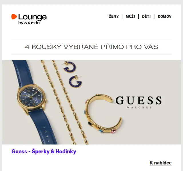 Lounge by Zalando: Guess, Bugatti, Levi's sleva až 75 % – květen 2026