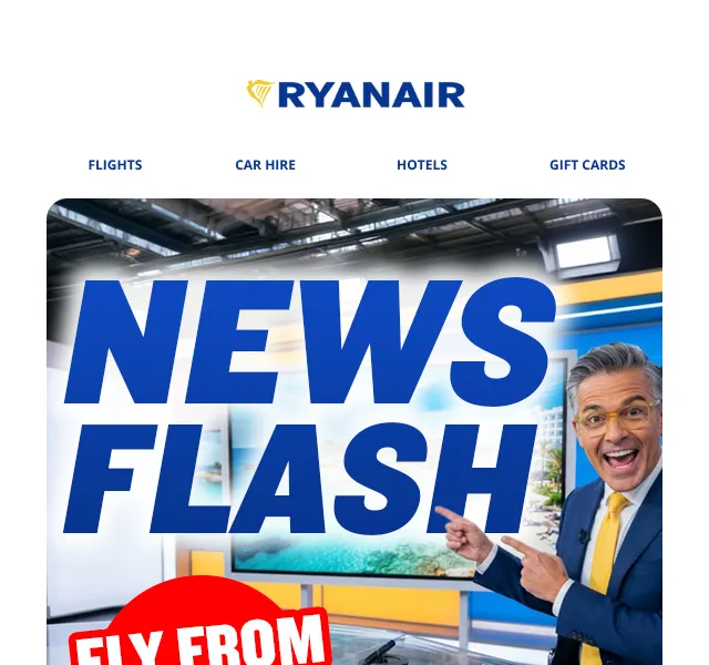 Ryanair: Letenky od 19,99 € – Srpen 2026 | Nuslet.cz