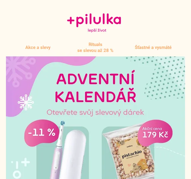 Pilulka.cz: Slevy až 40 % v adventním kalendáři – červen 2026 | Nuslet.cz