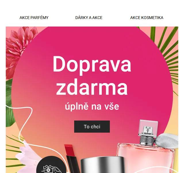 Notino: Poštovné za 0 Kč a akce na parfémy – červen 2026 | Nuslet.cz