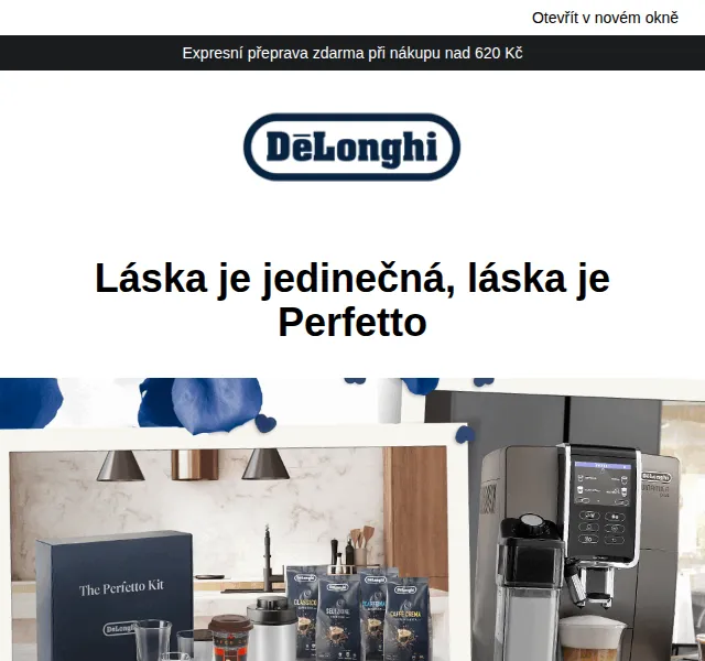De'Longhi: Kávovar a exkluzivní sada Perfetto zdarma – červenec 2026 | Nuslet.cz