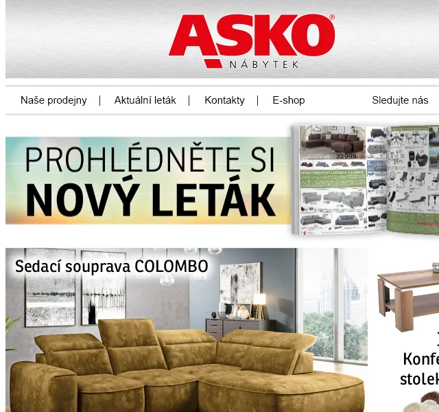 Asko Nábytek: 50% sleva navíc na kuchyně – červen 2026 | Nuslet.cz