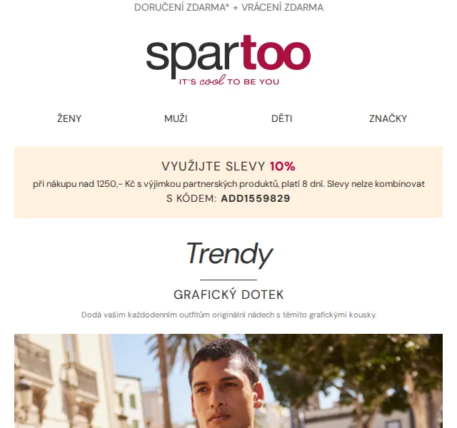 Spartoo.cz: 10 % sleva na obuv a doplňky – duben 2026 | Nuslet.cz