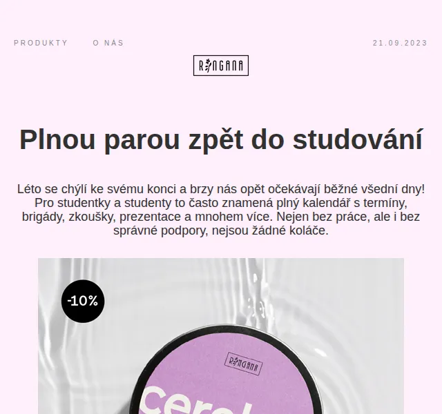 RINGANA: -10 % na CAPS cerebro a FRESH hydro serum – září 2023 | Nuslet.cz