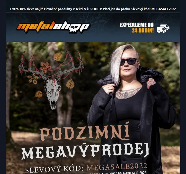 METALSHOP: Extra 10% sleva na výprodej – červen 2026 | Nuslet.cz