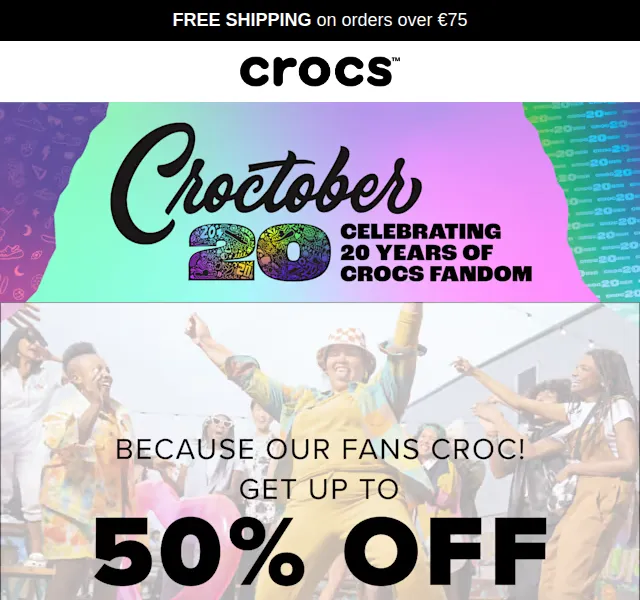 Crocs: sleva až 50 % – červen 2026 | Nuslet.cz