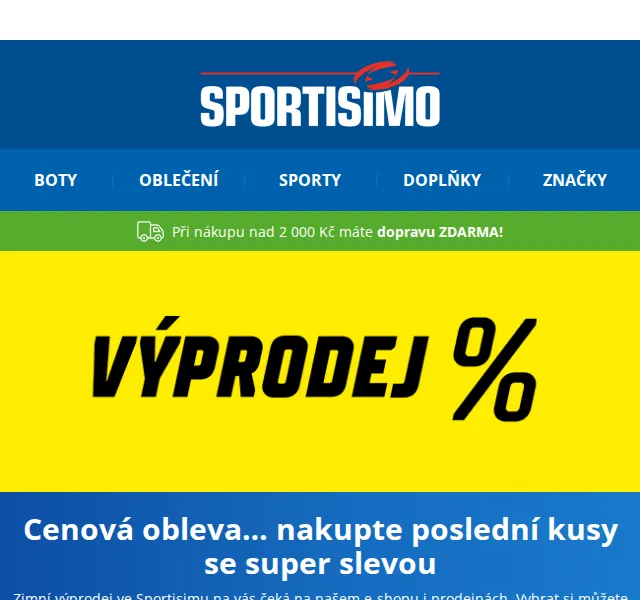 Sportisimo: Výprodej posledních kusů – červenec 2026 | Nuslet.cz