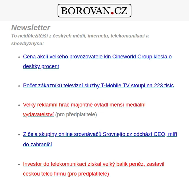 Aleš Borovan: Zprávy z byznysu a médií – červen 2026 | Nuslet.cz
